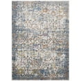 thumbnail image 3 of Modway Minu Distressed Floral Lattice 4x6 Area Rug in Light Blue, Yellow and Orange, 3 of 8