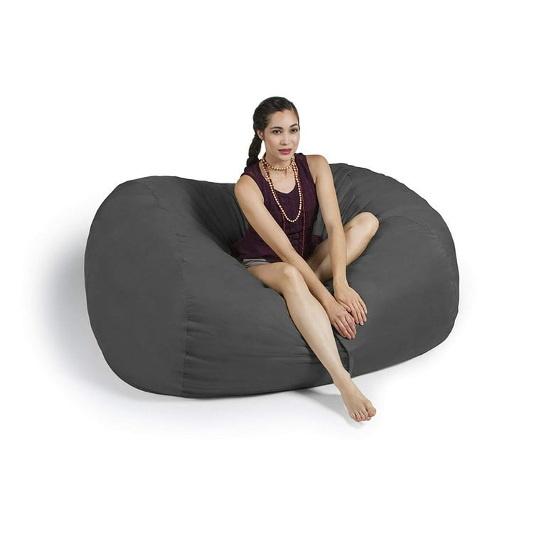 Jaxx 5.5 Foot Lounger Bean Bag Loveseat Mandarin Walmart