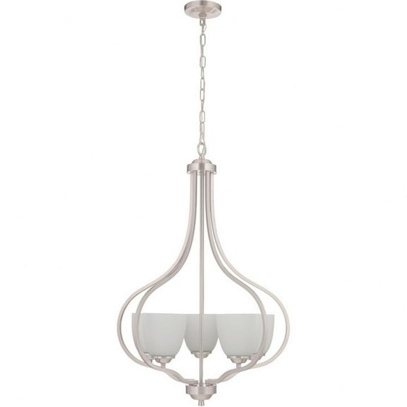 Craftmade 49935-Wg Serene 5 Light 25" Wide Chandelier - Nickel