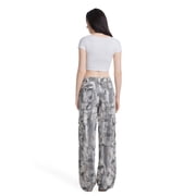 Women's Camouflage Cargo Pants High Waisted Straight Leg Y2K Baggy Trousers with Pockets