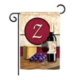 thumbnail image 2 of Breeze Decor 80222 Wine N Monogram 2-Sided Impression Garden Flag - 13 x 18.5 in., 2 of 7