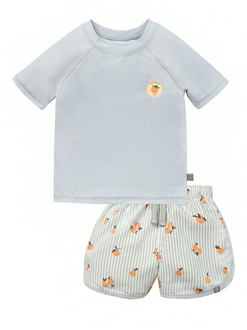 Modern Moments by Gerber Toddler Boy Short Sleeve Rash Guard and