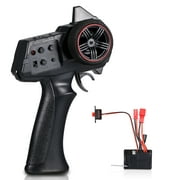 AUSTAR AX,7S 2.4G 3CH Remote Controller, Dual Function Receiver ESC, Perfect for  Car Boat Hobbyists