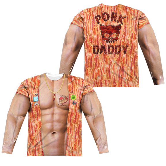 Pork Daddy (Front - Back Print) - Regular Fit Long Sleeve Shirt - XXX-Large