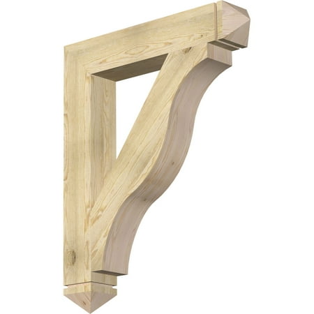 

Ekena Millwork 6 W x 36 D x 44 H Funston Arts & Crafts Rough Sawn Bracket Douglas Fir