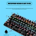 thumbnail image 3 of stanreset K550 Green Shaft Mechanical Keypad 87 Keys Wired Gaming Keyboard for Office White, 3 of 5