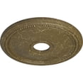 thumbnail image 3 of Ekena Millwork 18"OD x 3 5/8"ID x 1 1/8"P Diane Ceiling Medallion (Fits Canopies up to 5 3/8"), Hand-Painted Mississippi Mud Crackle, 3 of 6