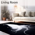 thumbnail image 2 of ODIKA 2'x3' Machine Washable Non-Slip Area Rug, Spooky Ethereal Phantom Decorative Floor Art High Traffic Rug, White, 514901, 2 of 5