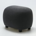 thumbnail image 6 of 34" Boucle Swivel Barrel Chair with 23" Ottoman Set, Fully Assembled Set of Sherpa Accent Chair and Footrest, Modern Comfy Armchair and Footstool for Living Room and Bedroom, Dark Grey, 6 of 10