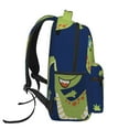 thumbnail image 3 of Rocae Dino Playing Roller Skate Print Lightweight Casual Backpack Travel Hiking Backpack Carry on Laptop Backpack, 3 of 5