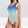 thumbnail image 4 of ylioge 2025 One-Piece Tankini Swimsuits for Women Trendy Sleeveless Crewneck Gradient Printed Full-Coverage Athletic Bathing Suits, 4 of 6
