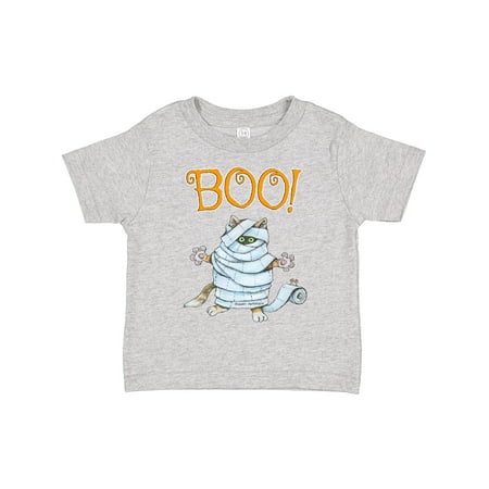 

Inktastic Boo with Mummy Cat Gift Toddler Boy or Toddler Girl T-Shirt