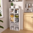 thumbnail image 6 of 5 Cube Open Shelf Bookcase, Storage Organizer Shelves for Bedroom Closet, Space Saving 6 Layer Bookshelf, Compact Bookcase Unit Ideal for Small Spaces, 11.81*9.25*52.05 in, 6 of 9