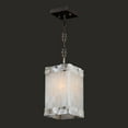 thumbnail image 1 of Pompeii Collection 1 Light Flemish Brass Finish and Natural Quartz Square Pendant 6" L x 6" W x 12" H Mini, 1 of 1