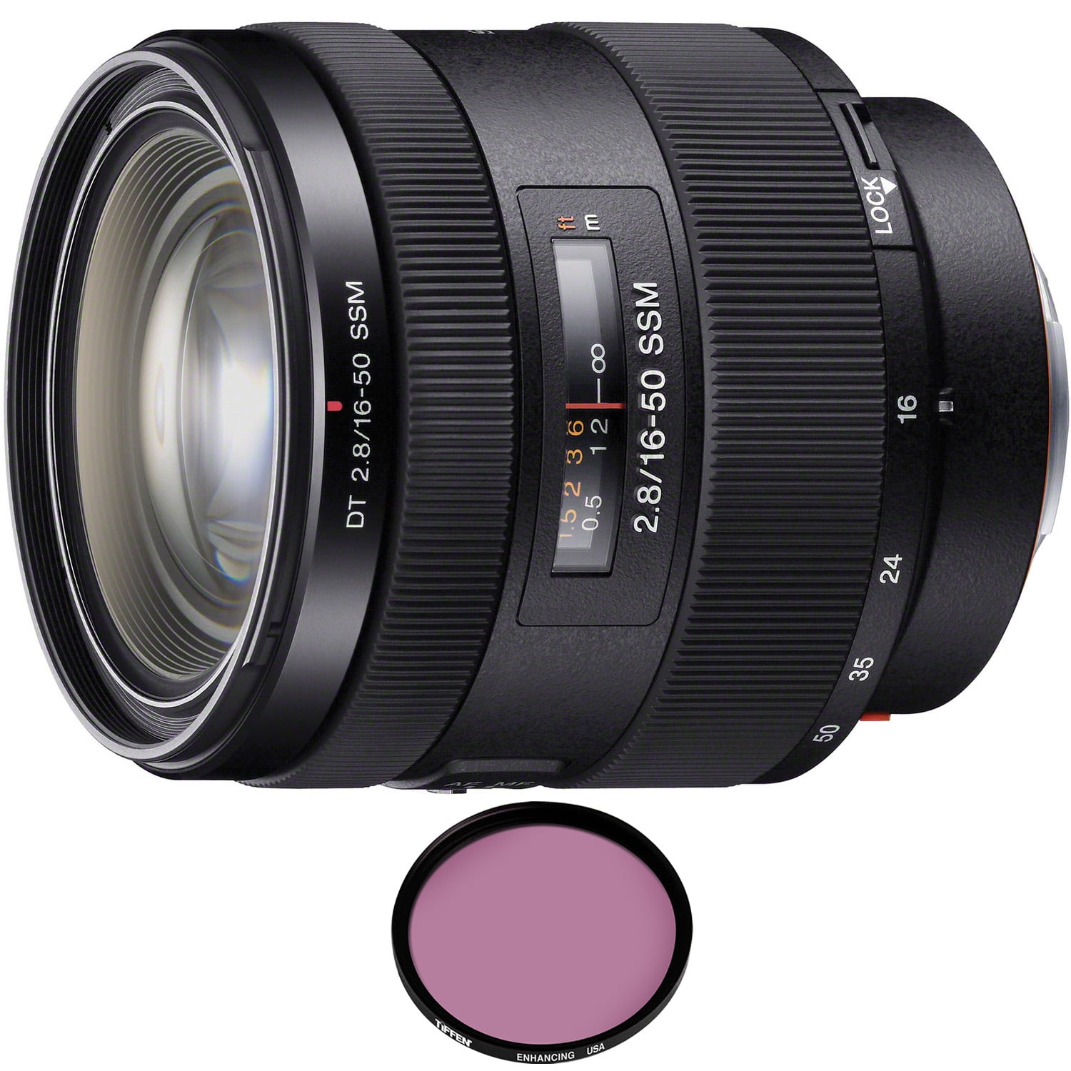 Sony DT 16-50mm f/2.8 SSM Lens with Pro Filter (Certified Refurbished