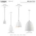 thumbnail image 2 of 49110-03 Livex Lighting Arlington - 3 Light Pendant in Modern Style - 19 Inches wide by 31 Inches high-White/Brushed Nickel Finish    -Traditional, 2 of 8