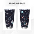 thumbnail image 3 of Susaid Galaxy2 Print 20oz Car Cup,Insulated Coffee Cup Fully Spill Proof Travel Coffee Mug, Stainless Steel Tumbler for Work Home Outdoor Car-Without Straw, 3 of 8