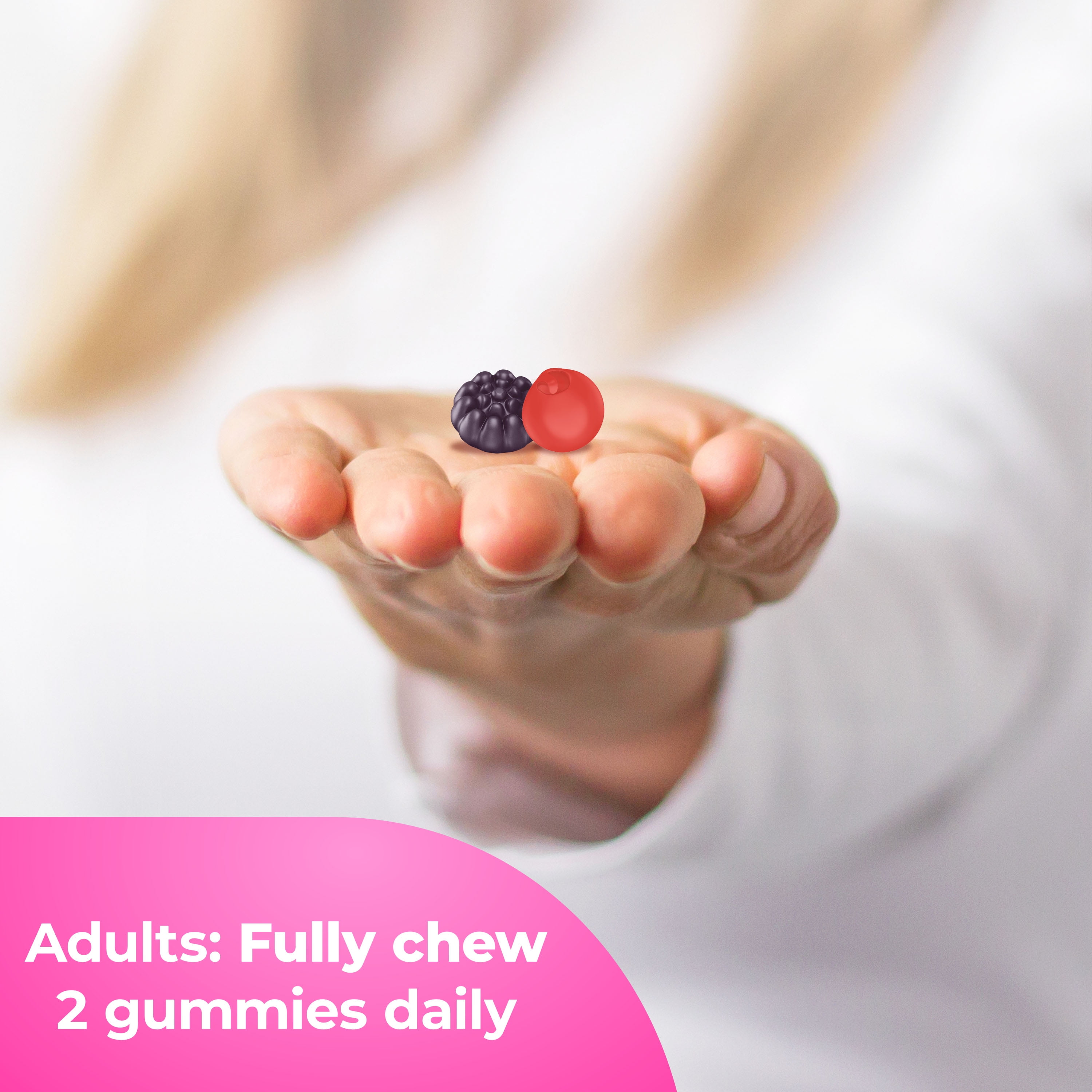 One A Day MULTI+ Hair, Skin & Nails Support Gummy Multivitamin, 120 Count