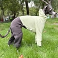 thumbnail image 4 of HQREA Greyhound Dog Winter Coat Jumpsuit Four-Legged Hooded Fullbody Whippet Clothes with Pocket, 4 of 6