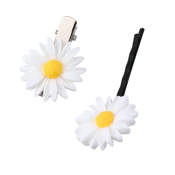 Clispeed 16Pcs Sweet Daisy Hair Pins Assorted Colors Fashion Hair Accessories for Special Occasions