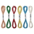 thumbnail image 1 of Uxcell 6 Skeins Embroidery Floss Nylon 8.75 Yards Length Metallic Embroidery Thread for Beginners 6 Colors, 1 of 6