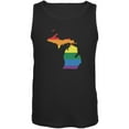 thumbnail image 1 of Michigan LGBT Gay Pride Rainbow Black Adult Tank Top - Small, 1 of 1