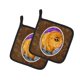 thumbnail image 1 of ""Caroline'S Treasures Pomeranian Par De Agarraderas Para Ollas Ss8681Pthd 7.5Hx7.5W Multicolor"", 1 of 1