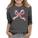 thumbnail image 2 of Blusas y camisas de manga larga y cuello redondo para niños y niñas, estilo casual, original, con estampado de manga 3/4 y cuello redondo, ideal para niñas de 3 a 14 años., 2 of 5