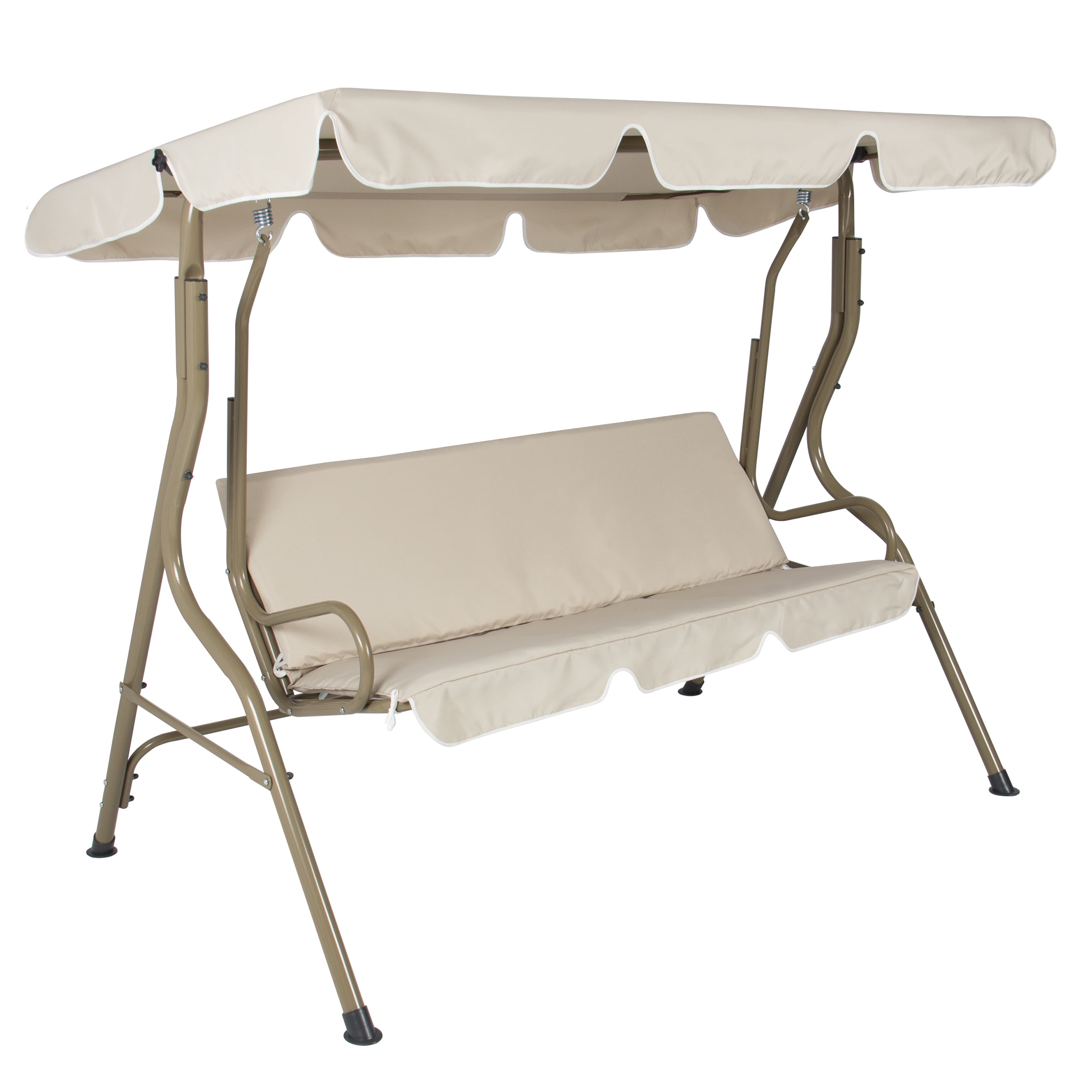 Best Choice Products 2 Person Outdoor Large Convertible Canopy Swing Best Choice Products 2 Person Outdoor Large Convertible Canopy Swing Glider Lounge Chair W Removable Cushions Beige