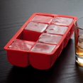 thumbnail image 4 of Estbridg Grand Bac à Glaçons en Silicone 2” X 2” Rouge pour Fête, Bar, Cocktails, Boissons, 4 of 6