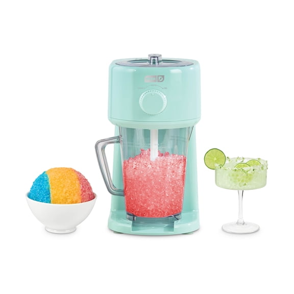 Dash Deluxe Shaved Ice & Slushy Maker with Serving Pitcher, 1L, Multi-Purpose Ice Shaver Machine for Homemade Shaved Ice, Snow Cones, Slushies, Cocktails & More, Aqua