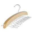 thumbnail image 1 of Camisole Hanger Wooden Tank Top Organizer with 24 Metal Hooks 360 Degrees Rotation Strappy, 1 of 7