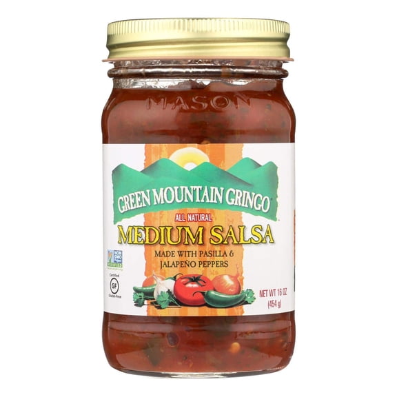 Green Mountain Gringo Medium Salsa, 16 Ounce -- 12 per case12