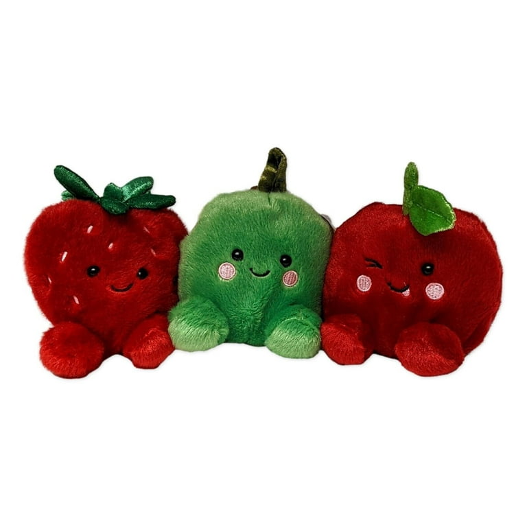 Set of CHERRY, APPLE, STRAWBERRY Fruit Palm Pals 5