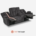 thumbnail image 5 of MCombo Power Reclining Sofa w/ Console and Massage USB Ports for Living Rooom Gray Fabric 6035, 5 of 9
