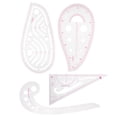 thumbnail image 1 of Regla para Acolchar 4 Piezas Regla de Costura Transparente Suave y Delgada para Diseño de Ropa para Pintura para Diseñadores de Moda ANGGREK Otros, 1 of 8
