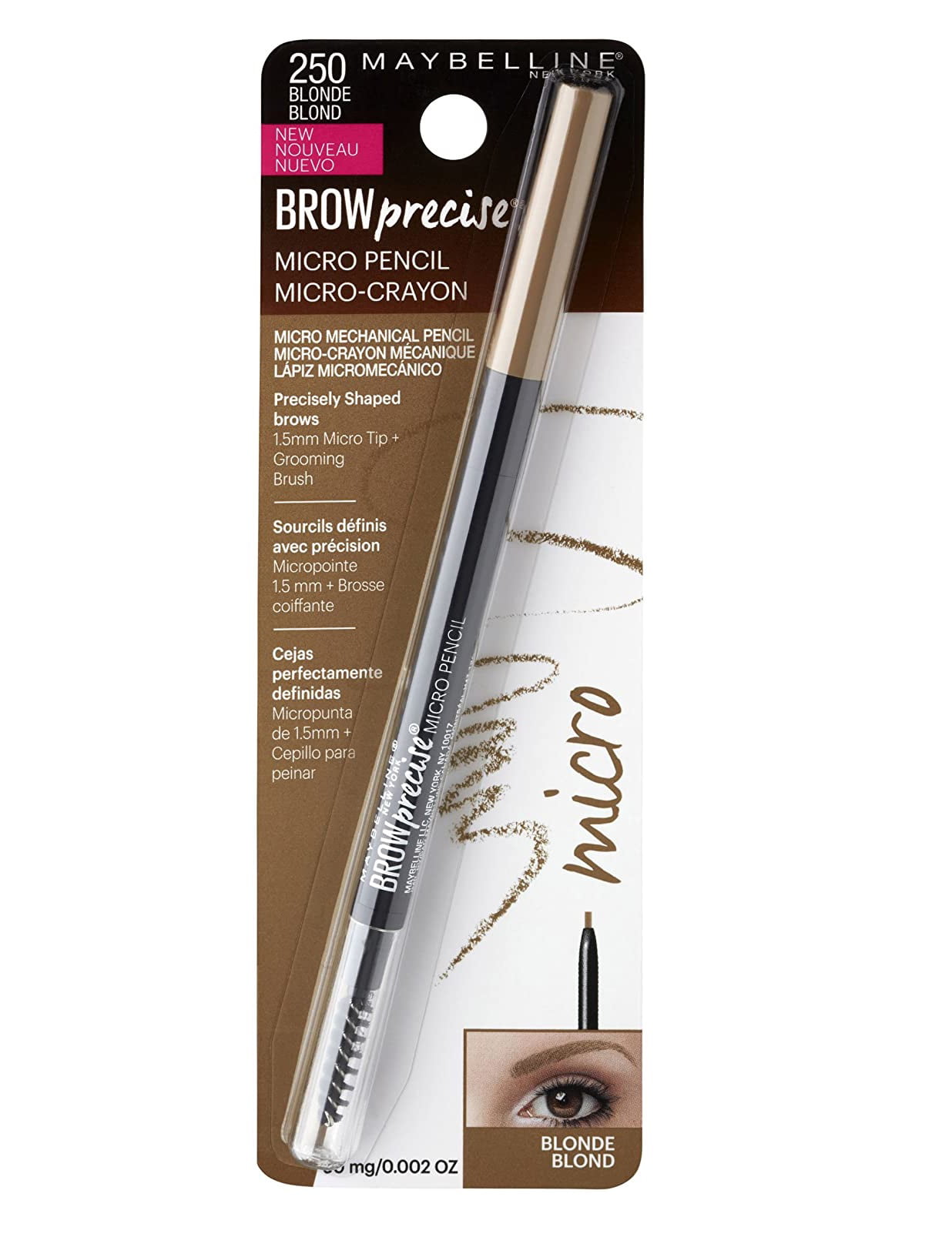 Maybelline Brow Precise Micro Pencil #250 Blonde 