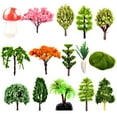 thumbnail image 2 of Resin Miniature Tree Figurine Rockery DIY Landscape Garden Decor Ornament Gift, 2 of 8