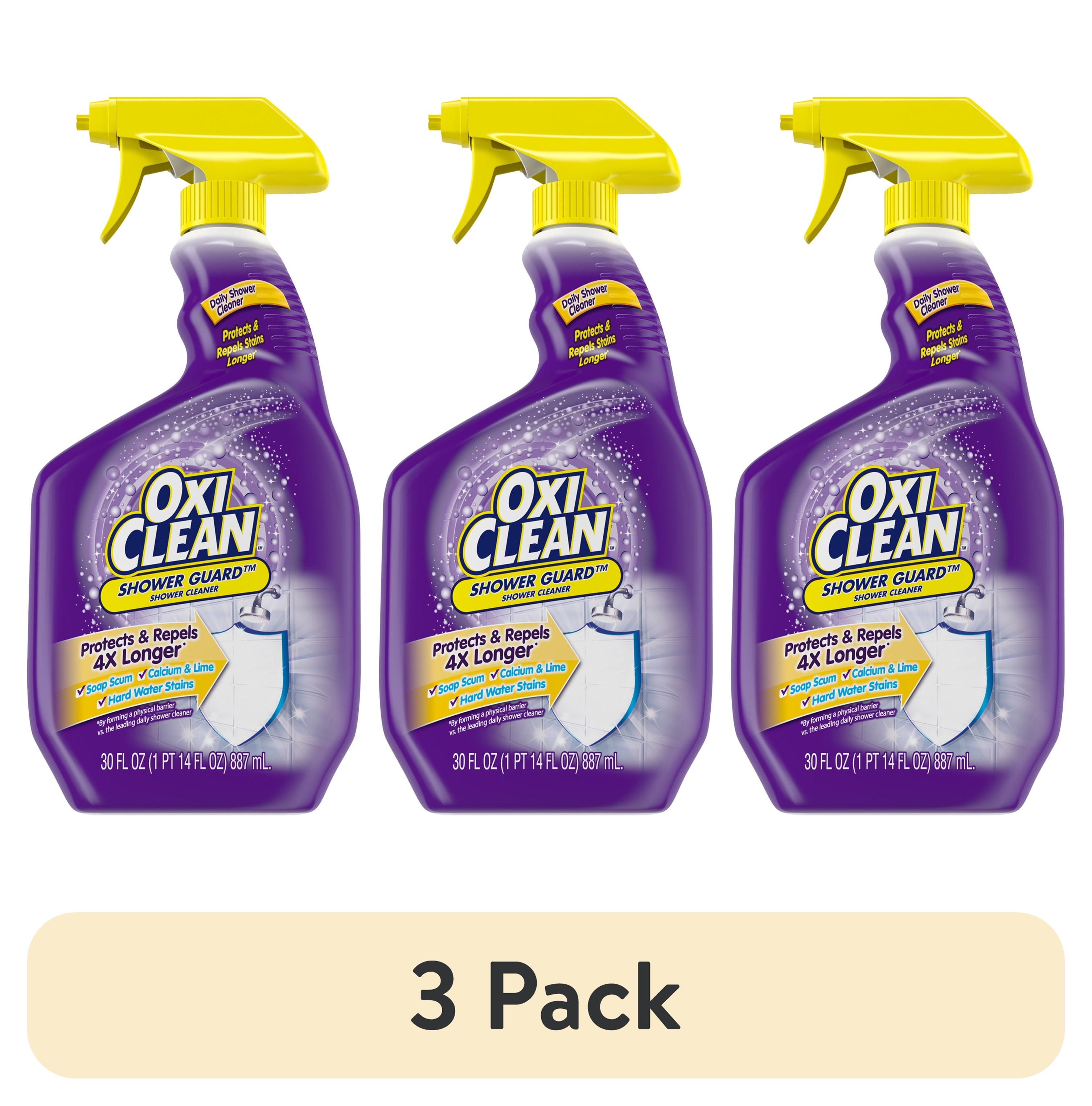 (3 pack) OxiClean Shower Guard Daily Shower Cleaner, Repels Bathroom Stains, 30 oz Spray Bottle