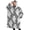 Gray Halloween White, variant on Oversized Wearable Blanket Hoodie,Gray Halloween Pumpkins Skulls and Bones Sherpa Blanket Hoodie with Super Pockets,Super Warm Fuzzy Pullover for Women & Men