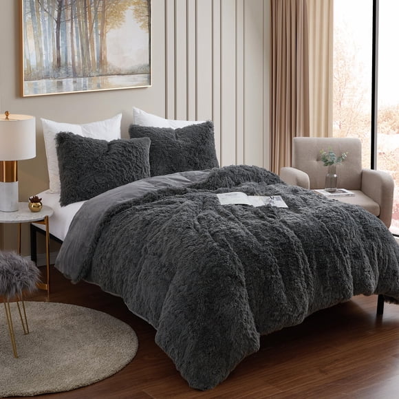 Set de edredón Sweet Home Collection King Luxury de piel sintética
