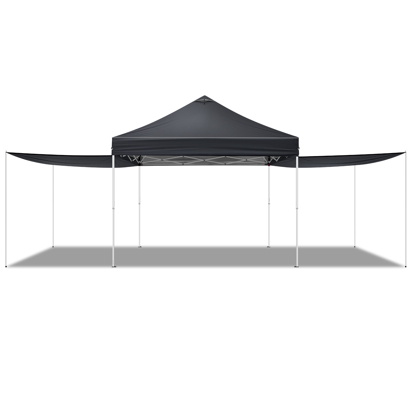 USパップテント Outsunny Large 19.2' x 10' Gazebo Canopy Party Tent with 4