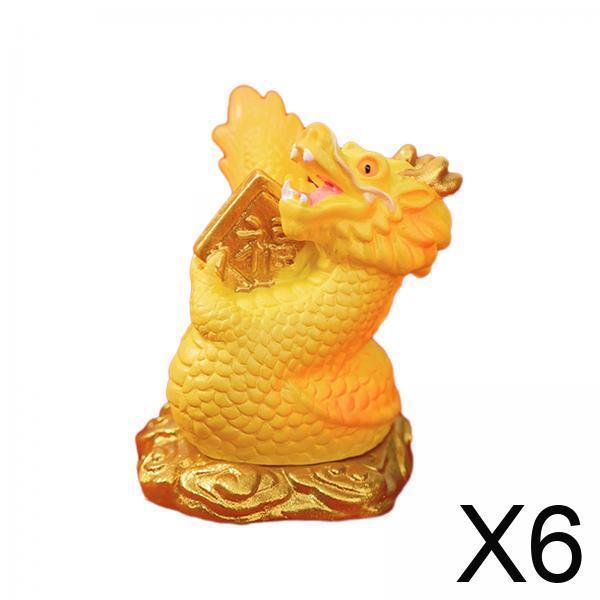 Figura de escritorio,Mini estatua de dragón para decoración del Año Nuevo chino,Figuras de dragones chinos en miniatura para jardín de hadas,Figura animal de escultura de dragón del