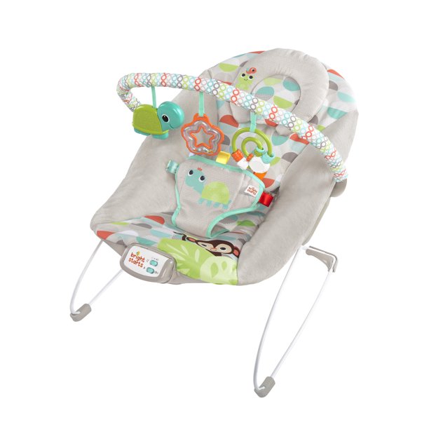 Bright Starts Vibrating Bouncer Seat with Melodies Happy Safari