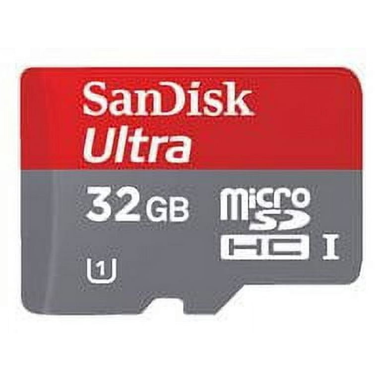 SanDisk Ultra 32GB Class 10 MicroSDHC UHS-I Flash Memory Card with