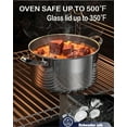 thumbnail image 6 of Cooks Standard Dutch Oven Casserole with Glass Lid, 6-Quart Classic Stainless Steel Stockpot, Silver, 6 of 7