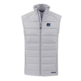 thumbnail image 2 of Men's Cutter & Buck Gray New Hampshire Wildcats Evoke Hybrid Eco Softshell Recycled Full-Zip Vest, 2 of 3