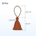thumbnail image 2 of Unique Bargains 20 Packs Bookmark Tassels 4.3 Inch Hanging Loop Small Tassels Soft Mini Tassels, Metallic Brown, 2 of 7