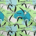 thumbnail image 1 of oneOone Georgette Viscose Lime Green Fabric Flamingo Fabric For Sewing Printed Craft Fabric By The Yard 42 Inch Wide, 1 of 6