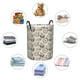 thumbnail image 4 of Balery Compass And Mountains In Bicycle Wheels Cesta de ropa redonda con asas, impermeable, independiente, para ropa, juguetes, dormitorio y familia-Medium, 4 of 6
